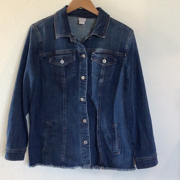 Chico's Jackets & Blazers - Chico’s Denim Jacket size 3